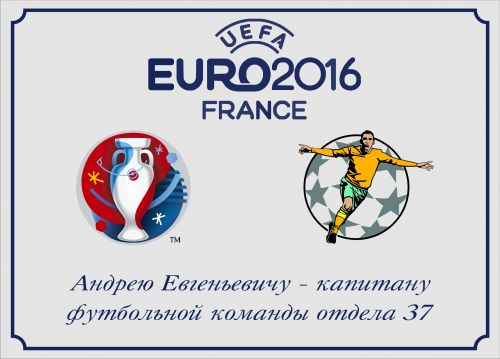 Именная табличка ЕВРО 2016