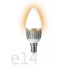 Лампа свеча 4W е14 матовая светодиодная