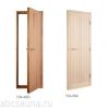 SAWO Дверь 734-4SA, 700mm x 2040mm, глухая деревянная с порогом, осина