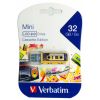 USB флеш Verbatim 32Gb GB Mini Cassette Edition Yellow