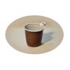чашка кофейная 0,2л коричнево-белая (65 шт)