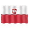 Флаг Польши гостевой из перлона/шерсти 20 x 30 см 20030-33113