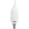 Лампа энергосберегающая, 11W 230V E14 4000K свеча на ветру, ELC76