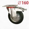 Колесо промышленное поворотное с тормозом диаметр 160