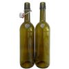 Бутылка стеклянная Bordo classic 750 мл оливковая с бугельной пробкой